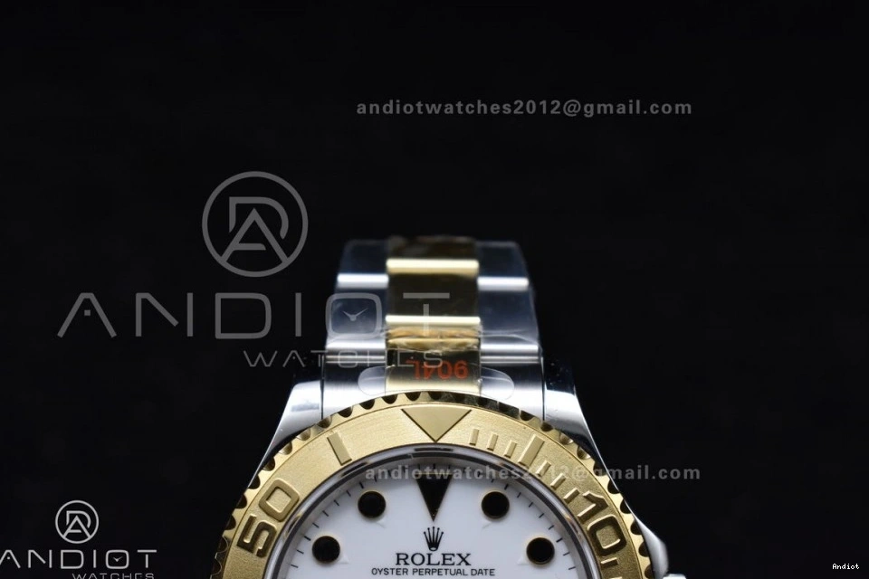 Yacht-Master 116623 GMF White Plated YG SA3135 Edition on YG Dial SS Bracelet Best 0417